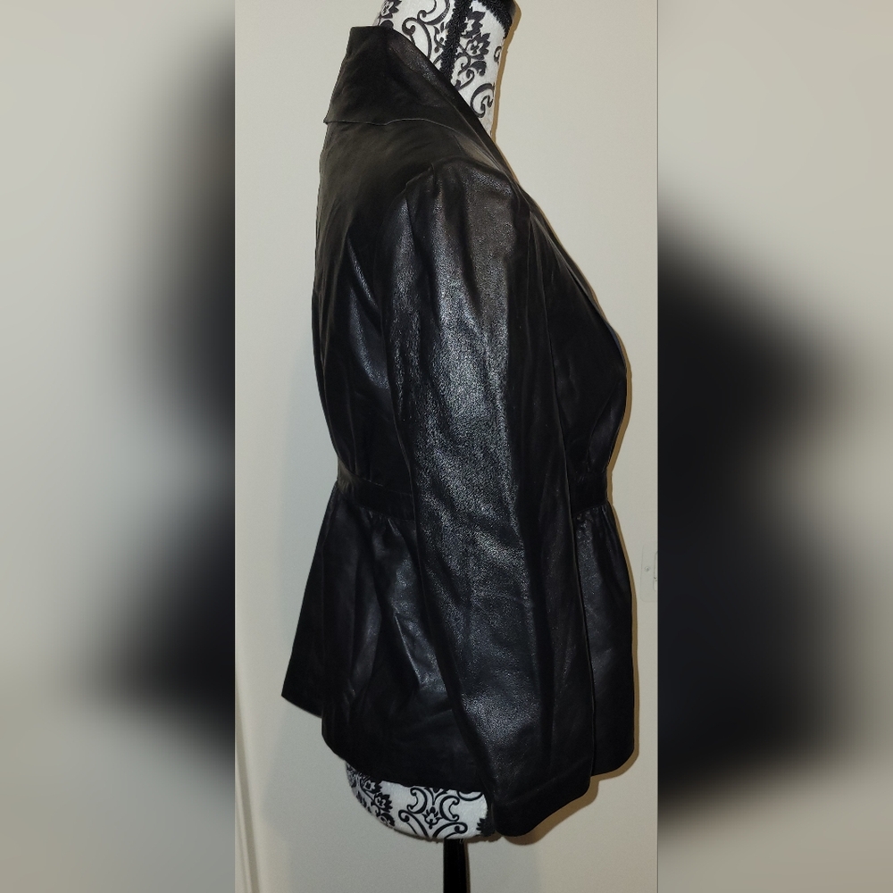 Tart Collections Black Lamb Leather Jacket Sz M‎ - Picture 2 of 9